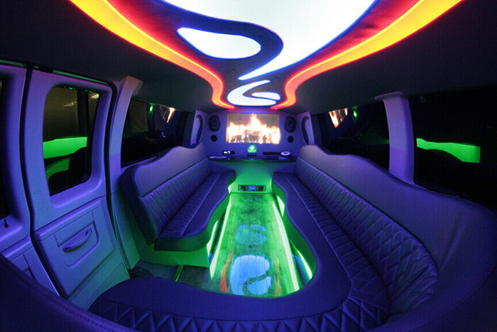 Luxurious party bus rental