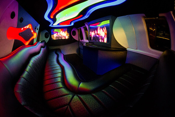 Extraordinary interior to Party van